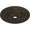 Ekena Millwork Vaduz Medallion (Canopies up to 3 1/2"), 23 1/2"OD x 3 1/2"ID x 2 1/8"P, Stone Hearth Crackle CM23VASHC - alternate 4